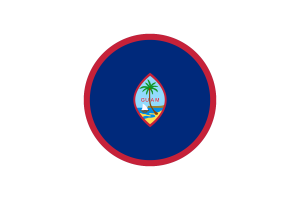 Guam Flag Circle Vector Free flag