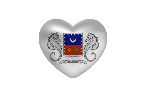 Love of Mayotte Heart Shape flag