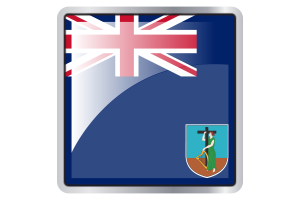 Montserrat Flag Square icon flag