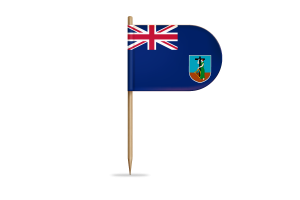 Montserrat Flag for Desk, Table flag