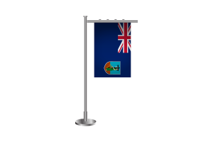 3d Montserrat Standing Flag flag