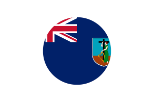 Montserrat Flag Circle Vector Free flag