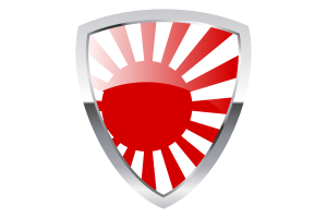 Rising Sun Shield Flag flag