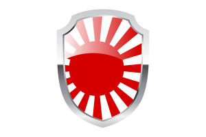 Rising Sun Shield Logo flag