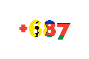 New Caledonia Area Codes flag