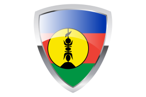 New Caledonia Shield Flag flag