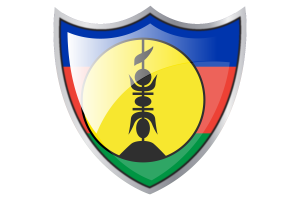 Shield with Flag of New Caledoniad flag