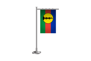 3d New Caledonia Standing Flag flag