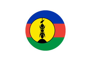 New Caledonia Flag Circle Vector Free flag