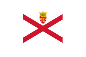 New Jersey Flag Square Rounded Shape flag