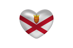 Love of New Jersey Heart Shape flag