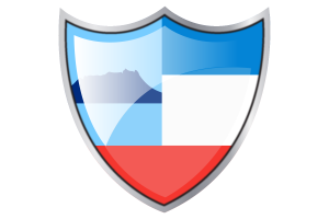 Shield with Flag of Sabah flag