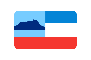 Sabah Flag Rounded Rectangle Vector Illustration flag