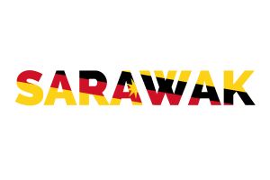 Sarawak Text Art flag