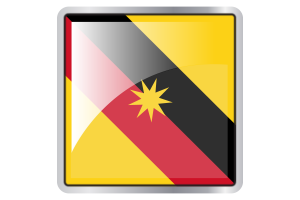 Sarawak Flag Square icon flag