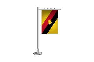 3d Sarawak Standing Flag flag
