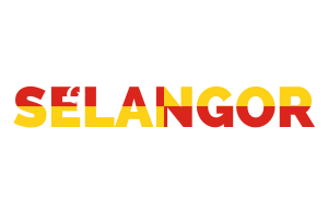 Selangor Text Art flag