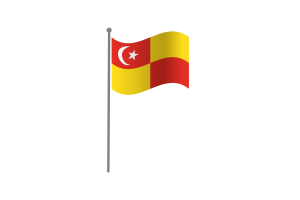 Waving Flag of Selangor flag