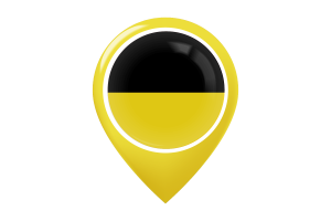 Baden-Württemberg Flag Map Pin Icon flag