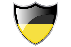 Shield with Flag of Baden-Württemberg flag