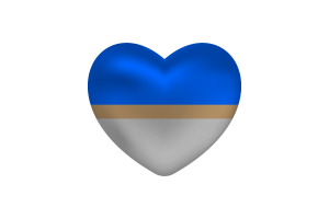 Love of Mistissini Heart Shape flag