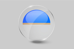 Mistissini Flag Glossy Round Button flag