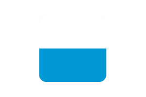 Bavaria Flag Square Rounded Shape flag