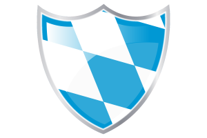 Shield with Flag of Bavaria Lozenge Variant flag