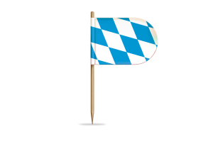 Bavaria Lozenge Variant Flag for Desk, Table flag