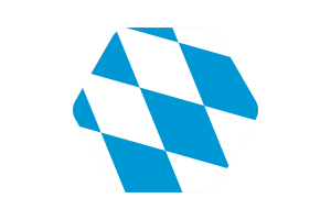 Bavaria Lozenge Variant Flag Illustration Hexagon Rounded Shape flag