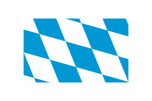 Bavaria Lozenge Variant Flag Vector Illustration flag