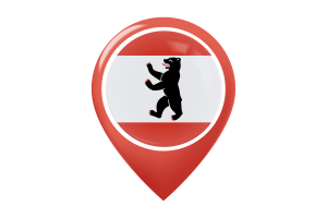 Berlin Flag Map Pin Icon flag