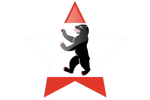Berlin Flag Star Icon flag