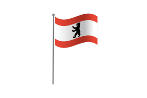 Waving Flag of Berlin flag