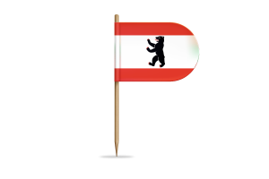 Berlin Flag for Desk, Table flag