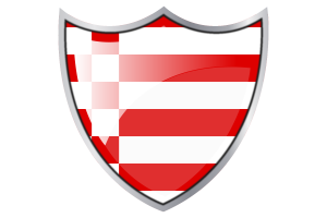 Shield with Flag of Bremen flag