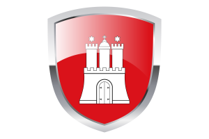 National Flag of Hamburg Clipart flag