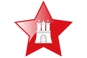 Hamburg Flag Star Icon flag