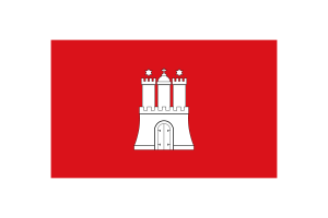 Hamburg Flag Vector Illustration flag