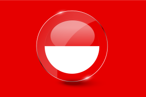 Hessen Flag Glossy Round Button flag