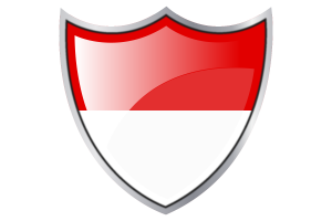 Shield with Flag of Hessen flag