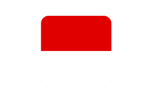 Hessen Flag Square Rounded Shape flag