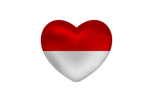 Love of Hessen Heart Shape flag