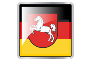 Lower Saxony Flag Square icon flag