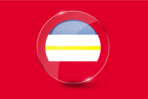 Mecklenburg-Vorpommern Flag Glossy Round Button flag