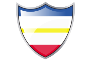 Shield with Flag of Mecklenburg-Vorpommern flag