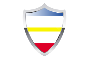 Mecklenburg-Vorpommern Flag with Medieval Heater Shield flag