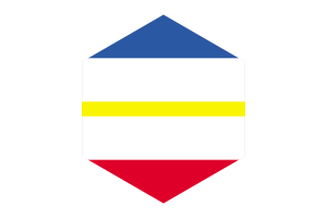 Mecklenburg-Vorpommern Flag Hexagon Shape flag