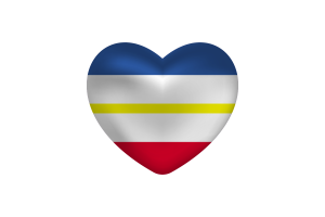 Love of Mecklenburg-Vorpommern Heart Shape flag