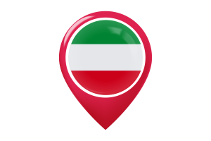 North Rhine-Westphalia Flag Map Pin Icon flag